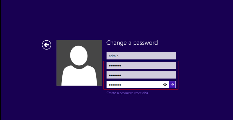 win-8-change-password