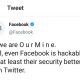 Facebook’s twitter and insta accounts hacked