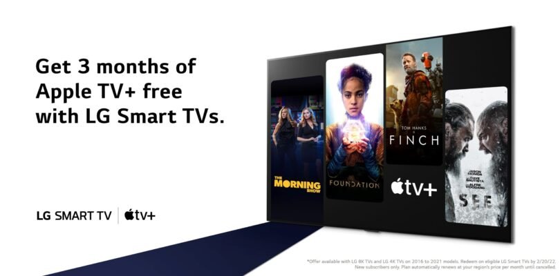 LG Smart TV owners can now enjoy Apple TV+ free for 3 months