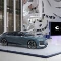 Audi A6 Avant e-tron concept car exhibiting at Museum of the Future in Dubai